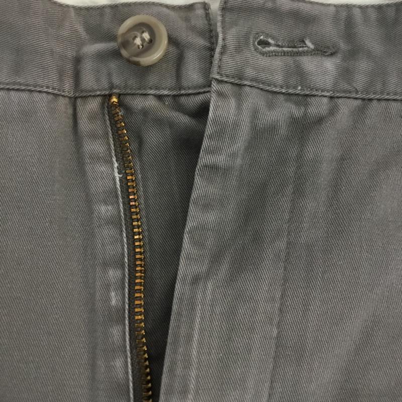 ランズエンド LANDS'END パンツ ショートパンツ ハーフパンツ コットン TRADITIONAL FIT 40インチ 無地 灰 / グレー / メンズ USED 古着 中古 10060634