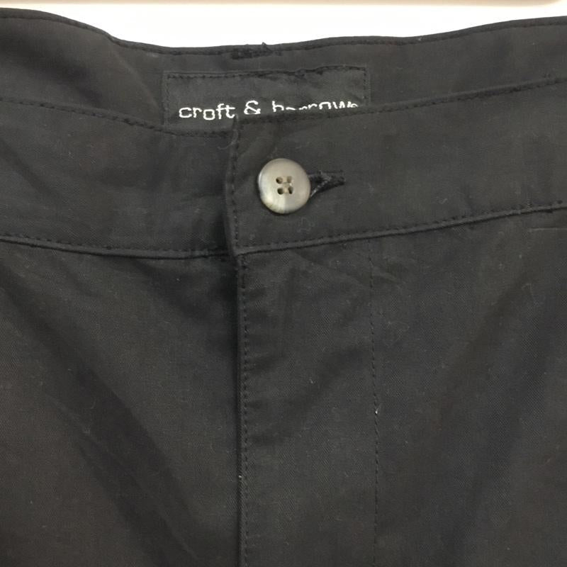 古着 USED パンツ ショートパンツ ハーフパンツ タック W40 40インチ 無地 黒 / ブラック / メンズ USED 古着 中古 10060641