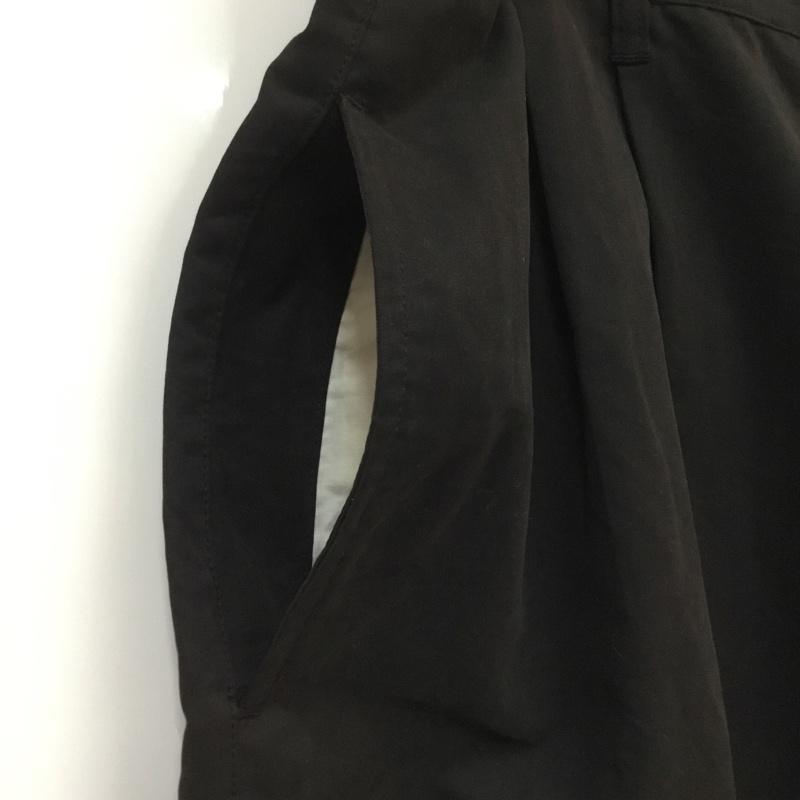 古着 USED パンツ ショートパンツ ハーフパンツ タック W40 40インチ 無地 黒 / ブラック / メンズ USED 古着 中古 10060641