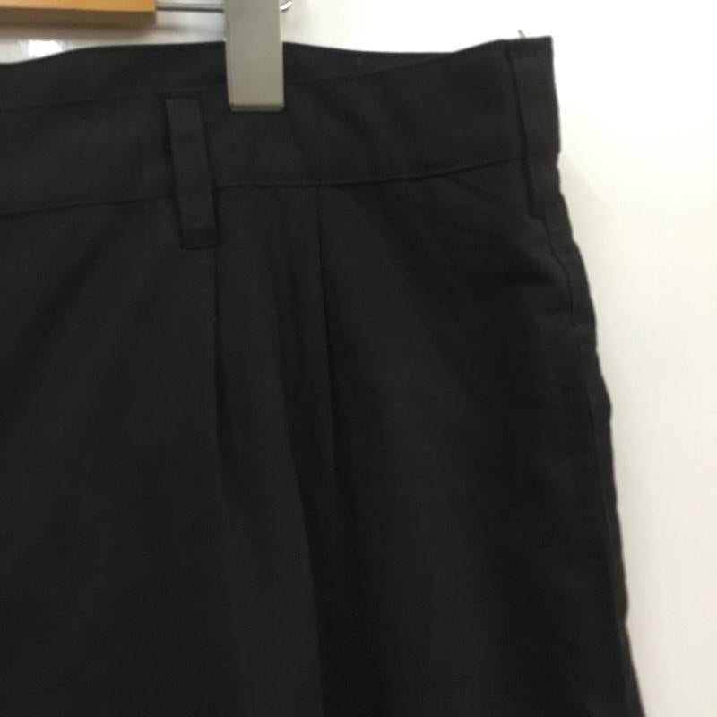 古着 USED パンツ ショートパンツ ハーフパンツ タック W40 40インチ 無地 黒 / ブラック / メンズ USED 古着 中古 10060641