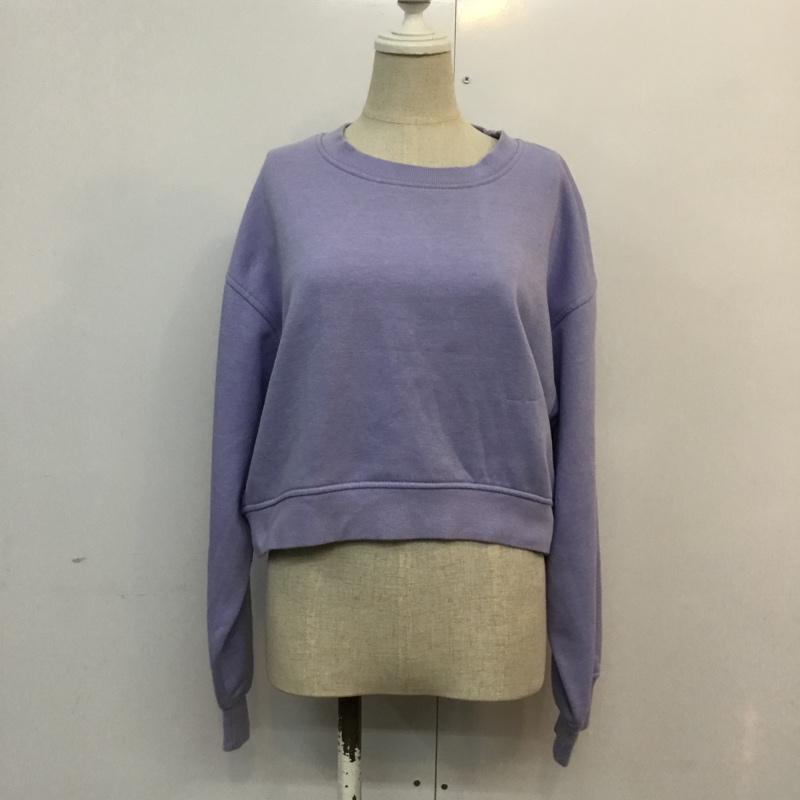ザラ ZARA トレーナー 長袖 S 無地 紫 / パープル / レディース USED 古着 中古 10060712