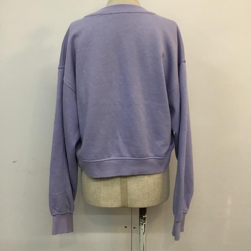 ザラ ZARA トレーナー 長袖 S 無地 紫 / パープル / レディース USED 古着 中古 10060712