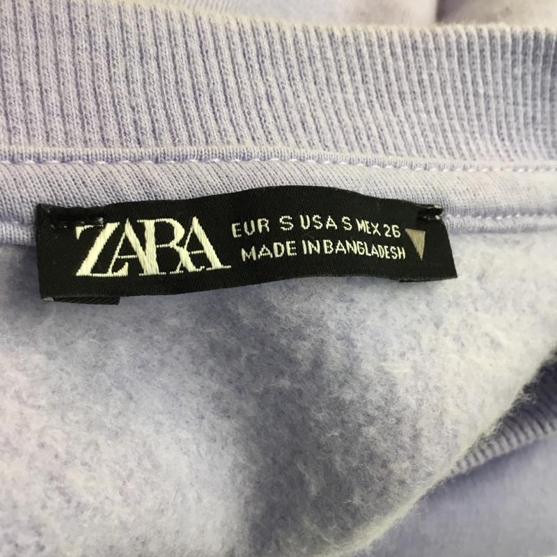 ザラ ZARA トレーナー 長袖 S 無地 紫 / パープル / レディース USED 古着 中古 10060712