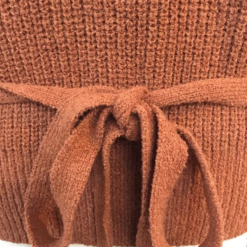 ダブルクローゼット w closet ニット、セーター 長袖 FREE 無地 茶 / ブラウン / レディース USED 古着 中古 10060719