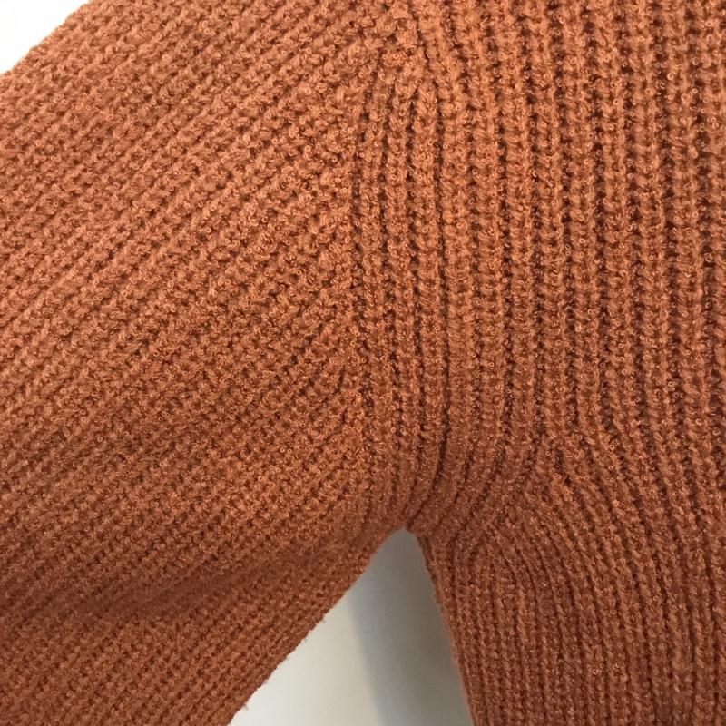 ダブルクローゼット w closet ニット、セーター 長袖 FREE 無地 茶 / ブラウン / レディース USED 古着 中古 10060719