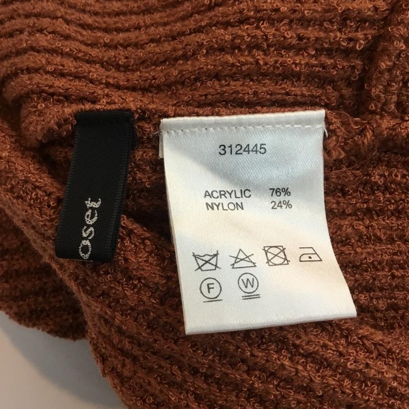 ダブルクローゼット w closet ニット、セーター 長袖 FREE 無地 茶 / ブラウン / レディース USED 古着 中古 10060719
