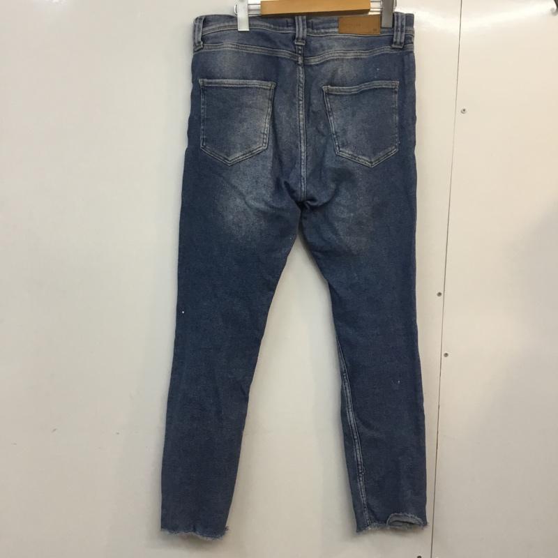 ザラメン ZARA MAN パンツ デニム、ジーンズ ダメージデニム 31インチ 無地 インディゴ / インディゴ / メンズ USED 古着 中古 10060726