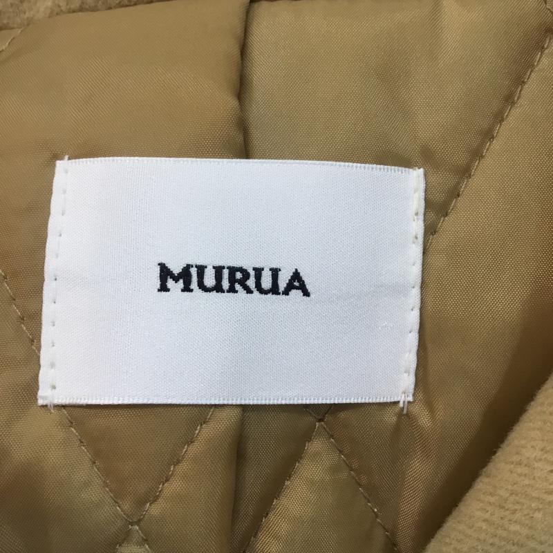ムルーア MURUA コート コート一般 011530001701 ノーカラー ファー切り替え FREE 無地 キャメル / キャメル / レディース USED 古着 中古 10060802
