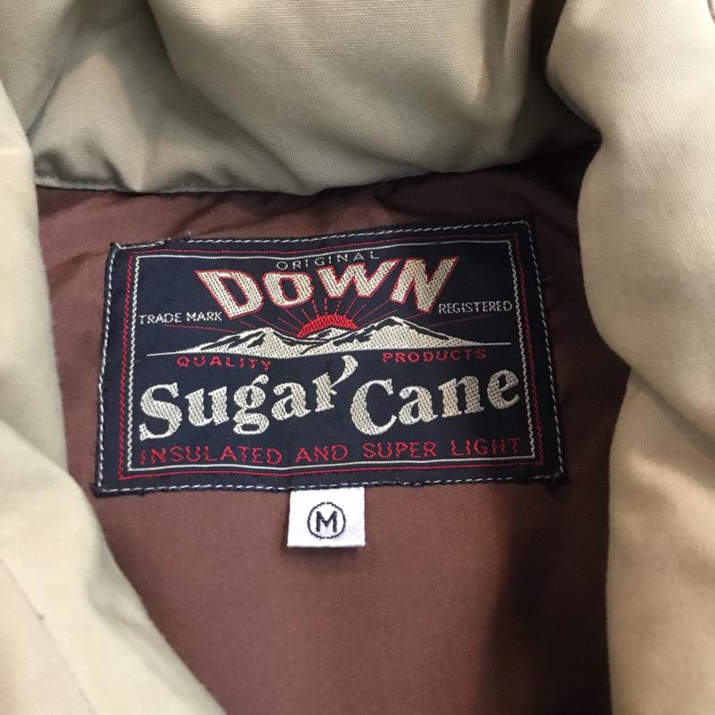 シュガーケーン SUGAR CANE ベスト ベスト SC10910 レザー切替ダウンベスト フェザー M 無地 茶 / ブラウン / X ベージュ / ベージュ / メンズ USED 古着 中古 10061172