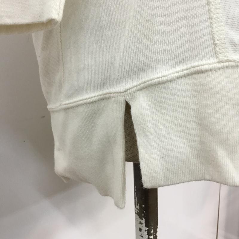 チャンピオン Campion カットソー 七分袖 M ロゴ、文字 オフホワイト / オフホワイト / レディース USED 古着 中古 10061237