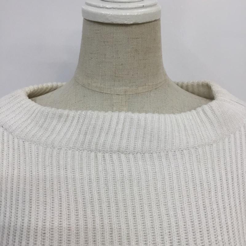 アダムエロペ ADAM ET ROPE' ニット、セーター 長袖 FREE 無地 白 / ホワイト / レディース USED 古着 中古 10061297