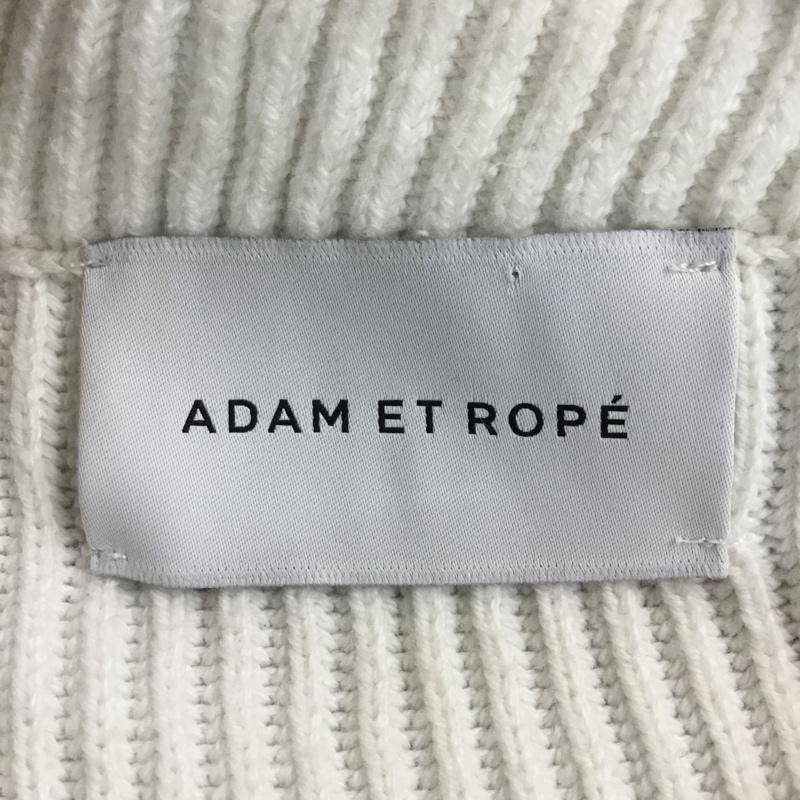 アダムエロペ ADAM ET ROPE' ニット、セーター 長袖 FREE 無地 白 / ホワイト / レディース USED 古着 中古 10061297