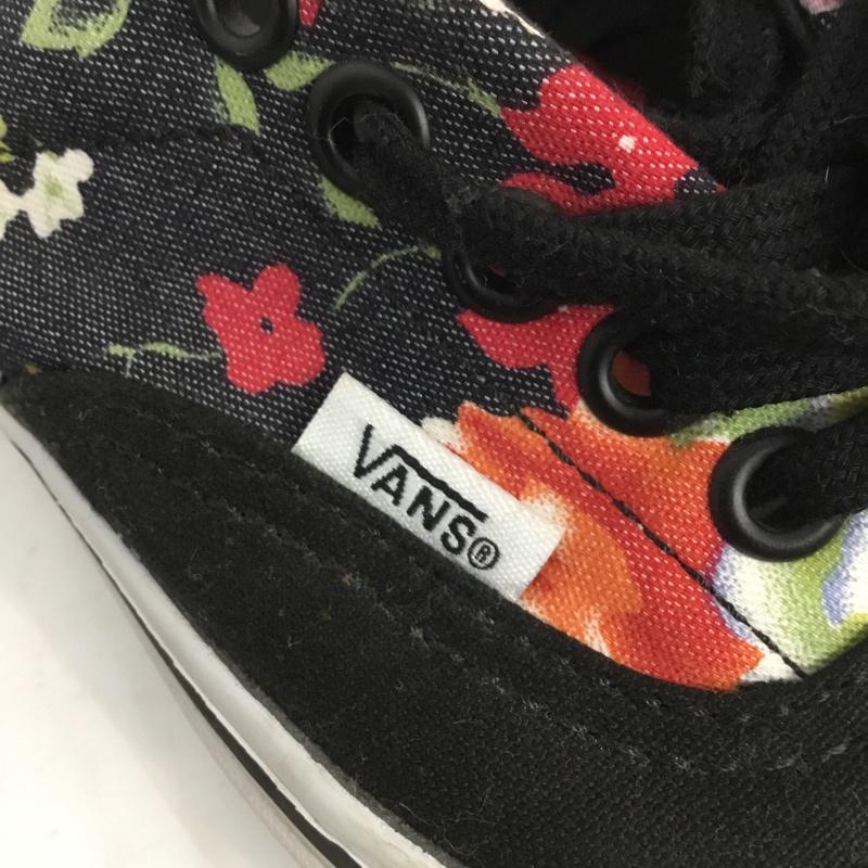 バンズ VANS スニーカー スニーカー 花柄 US6 US:6 花柄 黒 / ブラック / レディース USED 古着 中古 10061307