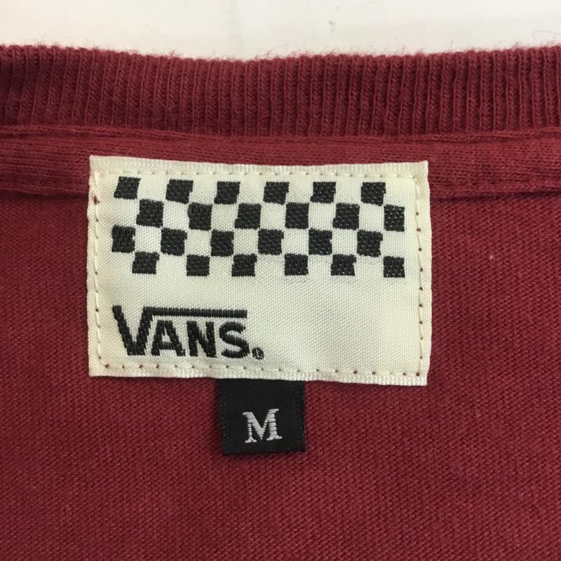 バンズ VANS Tシャツ 半袖 va17ss-gt11 M ロゴ、文字 えんじ / ワインレッド / レディース USED 古着 中古 10061404