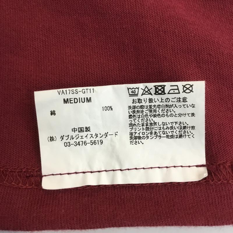 バンズ VANS Tシャツ 半袖 va17ss-gt11 M ロゴ、文字 えんじ / ワインレッド / レディース USED 古着 中古 10061404