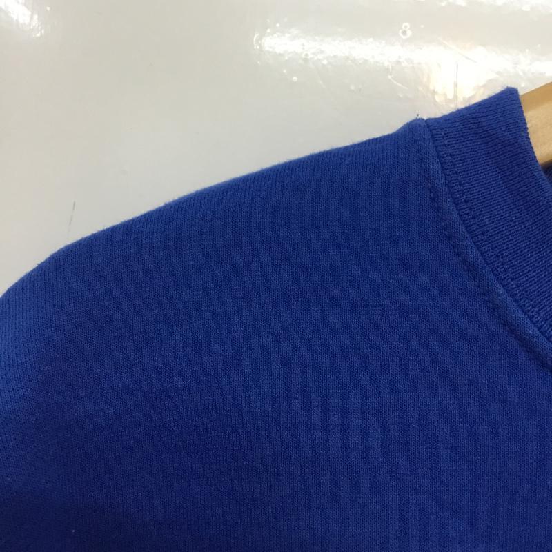 ジャージーズ JERZEES トレーナー 長袖 スウェット 裏起毛 サッカーボール M ロゴ、文字 青 / ブルー / メンズ USED 古着 中古 10061500