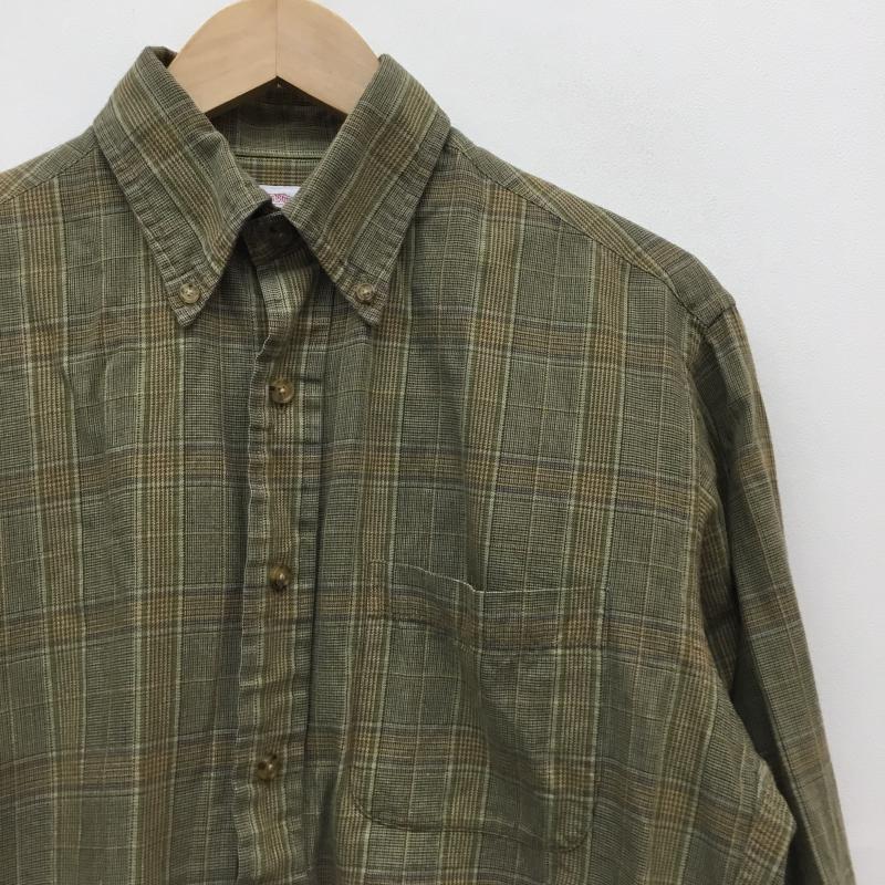 ブルックス ブラザーズ BROOKS BROTHERS シャツ、ブラウス 長袖 S チェック ベージュ / ベージュ / メンズ USED 古着 中古 10061521