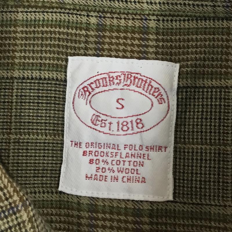 ブルックス ブラザーズ BROOKS BROTHERS シャツ、ブラウス 長袖 S チェック ベージュ / ベージュ / メンズ USED 古着 中古 10061521