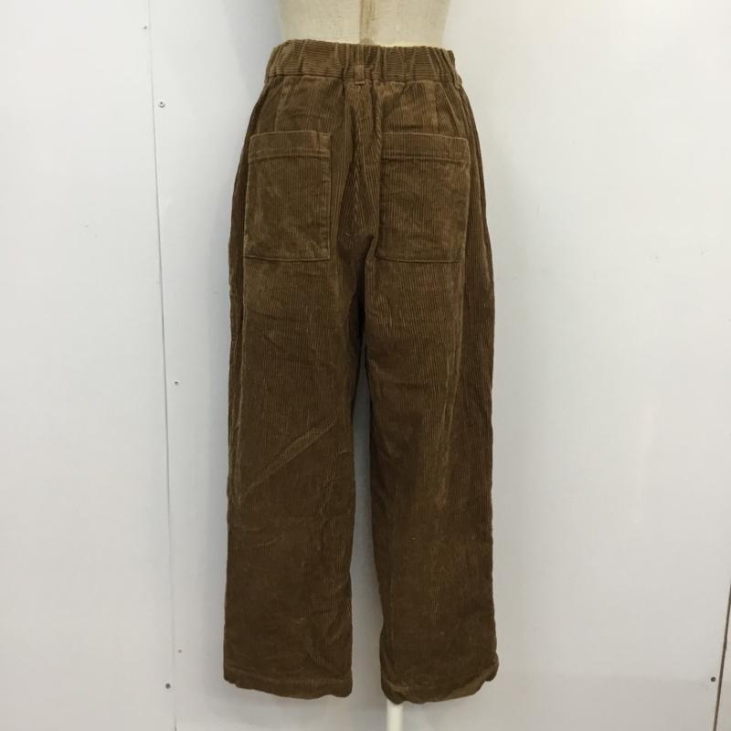 グローバルワーク GLOBAL WORK ボトムス ボトムス コーデュロイワイドパンツ S 無地 茶 / ブラウン / レディース USED 古着 中古 10061745