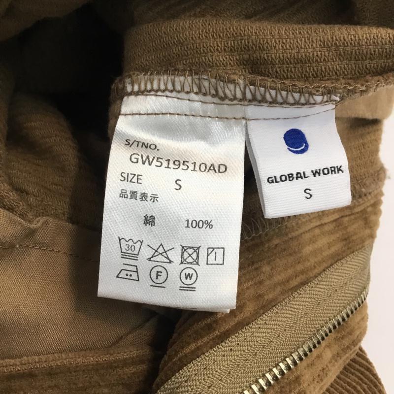 グローバルワーク GLOBAL WORK ボトムス ボトムス コーデュロイワイドパンツ S 無地 茶 / ブラウン / レディース USED 古着 中古 10061745