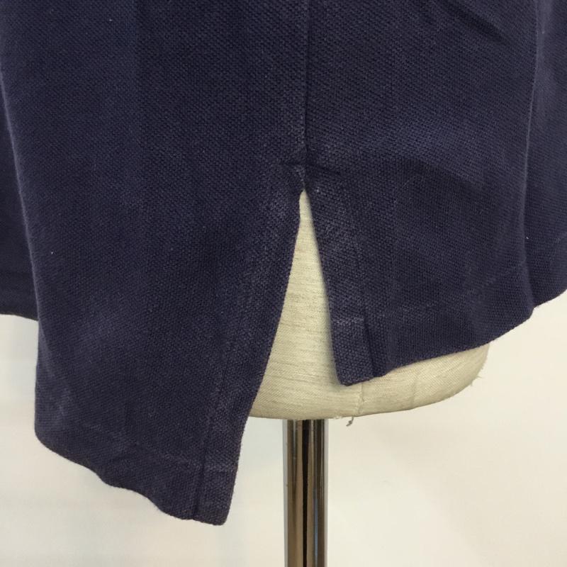 ポロバイラルフローレン Polo by RALPH LAUREN ポロシャツ 半袖 KK-RL-GM-3311 鹿の子 テニスラケット 刺繍 L ワンポイント 紺 / ネイビー / X 青 / ブルー / メンズ USED 古着 中古 10061792