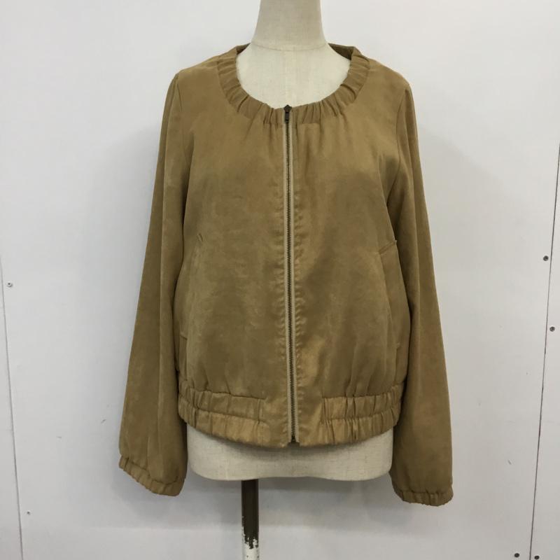 シップス SHIPS ジャケット、上着 ジャンパー、ブルゾン 314-02-1707 ギャザー M 無地 キャメル / キャメル / レディース USED 古着 中古 10061804