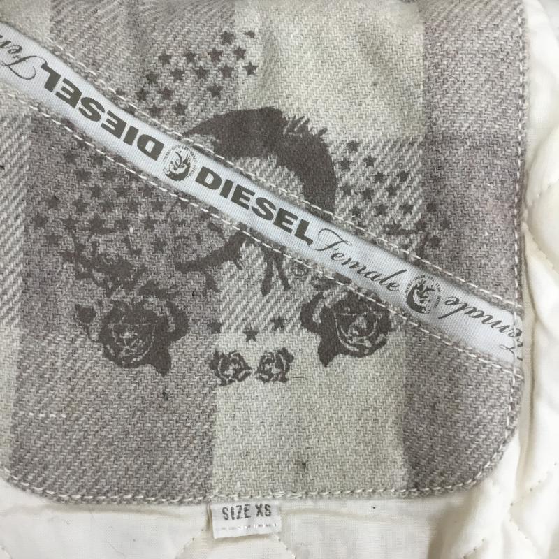 ディーゼル DIESEL ジャケット、上着 ジャケット、ブレザー XS チェック ベージュ / ベージュ / レディース USED 古着 中古 10061831