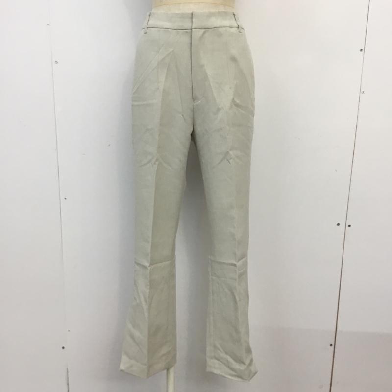 ローリーズファーム LOWRYS FARM パンツ スラックス LF520002AD リランチェパンツ 裾スリット M 無地 グレージュ / グレージュ / レディース USED 古着 中古 10061936