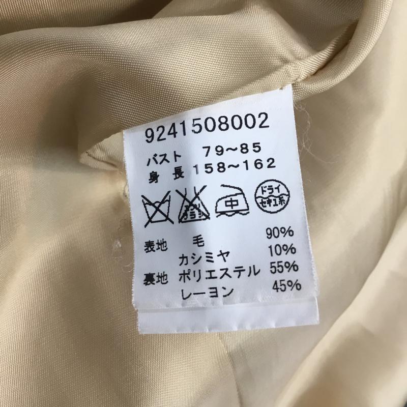 ノーリーズ NOLLEY'S コート コート一般 9241508002 ウール カシミヤ スタンドカラー ダブルボタン 無地 ベージュ / ベージュ / レディース USED 古着 中古 10062149