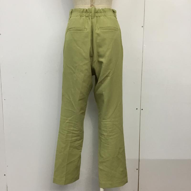 ローリーズファーム LOWRYS FARM パンツ スラックス LF521007AD L 無地 黄緑 / イエローグリーン / レディース USED 古着 中古 10062227
