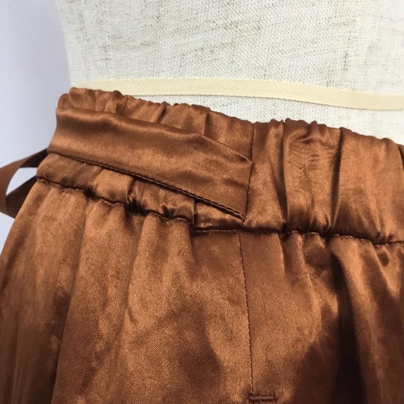 ルフトローブ Luftrobe パンツ キュロット 84-64161021 ワイドパンツ スカンツ 36 無地 茶 / ブラウン / レディース USED 古着 中古 10062316