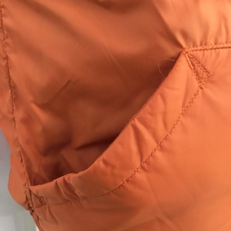 フェデリティー FIDELITY ベスト ベスト 9F-01UR ダウン フェザー M ワンポイント 茶 / ブラウン / X 橙 / オレンジ / メンズ USED 古着 中古 10062418
