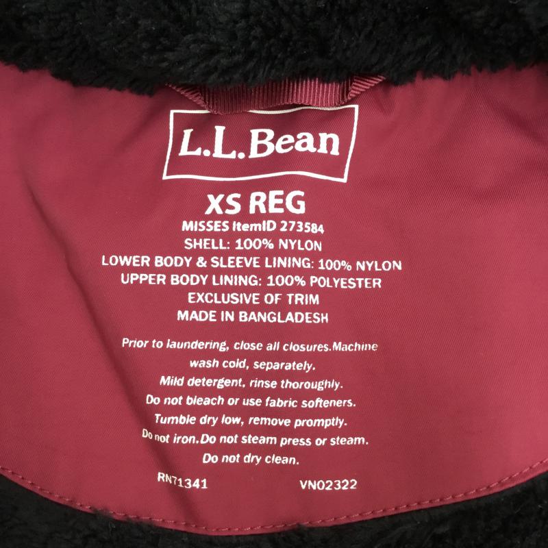エルエルビーン L.L.Bean ジャケット、上着 ジャケット、ブレザー XS ロゴ、文字 えんじ / ワインレッド / レディース USED 古着 中古 10062441