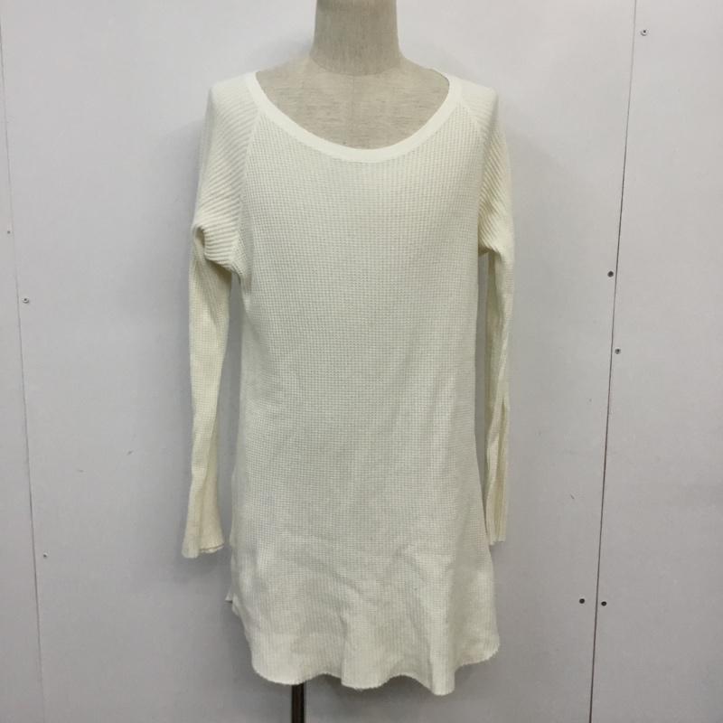 フリークスストア FREAK'S STORE カットソー 長袖 151-1250 ワッフル ラグランスリーブ M 無地 白 / ホワイト / メンズ USED 古着 中古 10062529