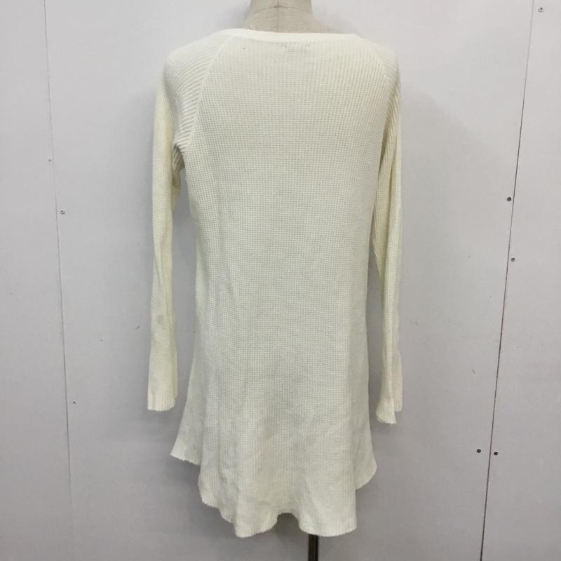 フリークスストア FREAK'S STORE カットソー 長袖 151-1250 ワッフル ラグランスリーブ M 無地 白 / ホワイト / メンズ USED 古着 中古 10062529