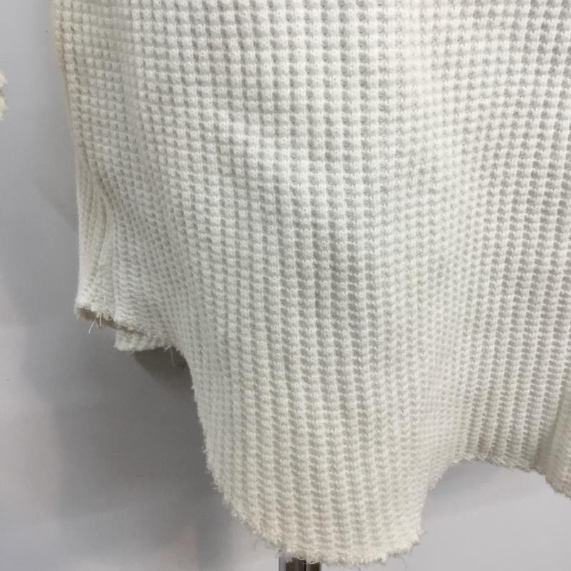 フリークスストア FREAK'S STORE カットソー 長袖 151-1250 ワッフル ラグランスリーブ M 無地 白 / ホワイト / メンズ USED 古着 中古 10062529