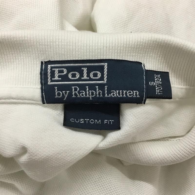 ポロバイラルフローレン Polo by RALPH LAUREN ポロシャツ 半袖 カラーホース 刺繍 鹿の子 S ワンポイント 白 / ホワイト / メンズ USED 古着 中古 10062536