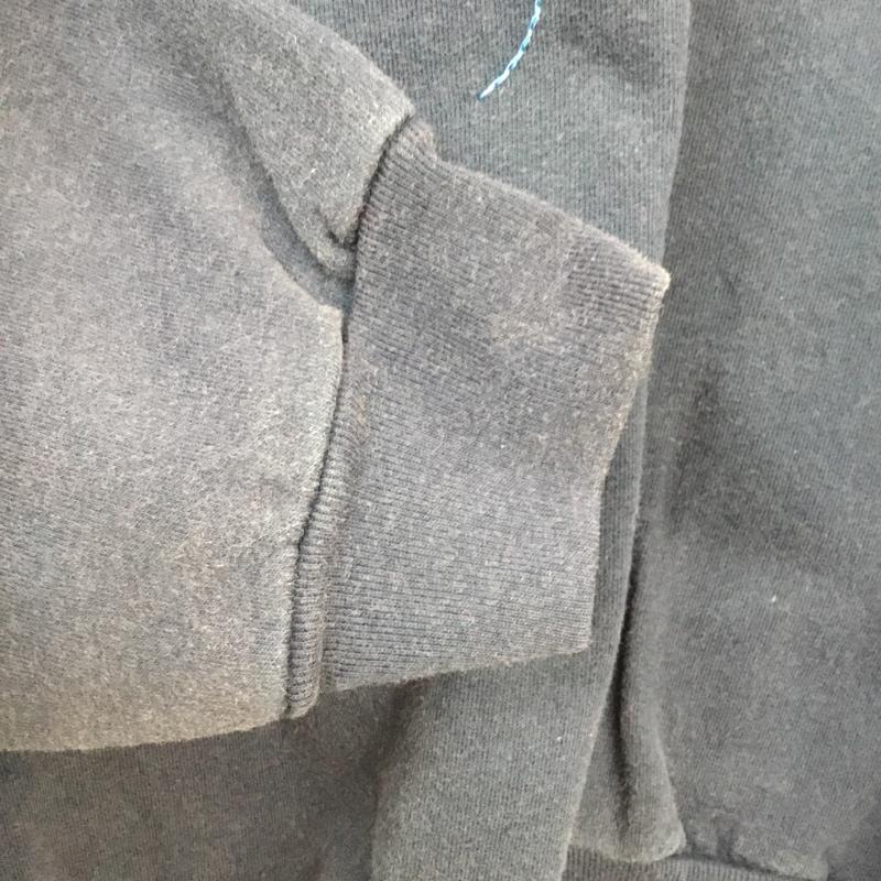 古着 USED トレーナー 長袖 スウェット 裏起毛 L 刺繍 紺 / ネイビー / X 水色 / ライトブルー / レディース USED 古着 中古 10062572
