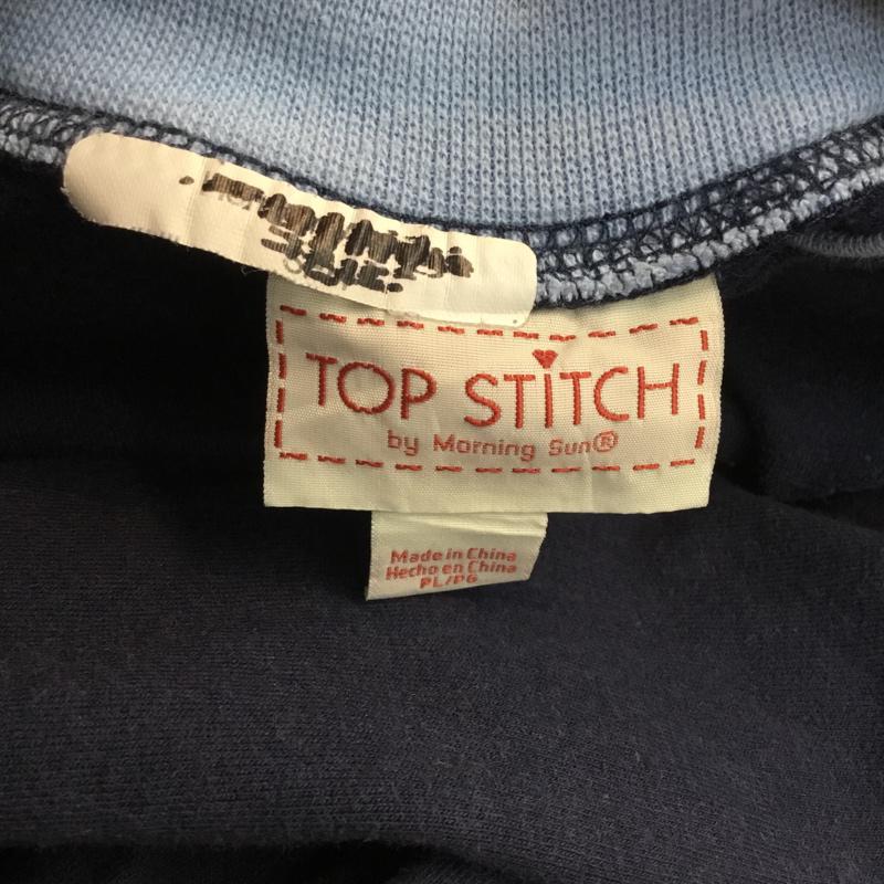 古着 USED トレーナー 長袖 スウェット 裏起毛 L 刺繍 紺 / ネイビー / X 水色 / ライトブルー / レディース USED 古着 中古 10062572