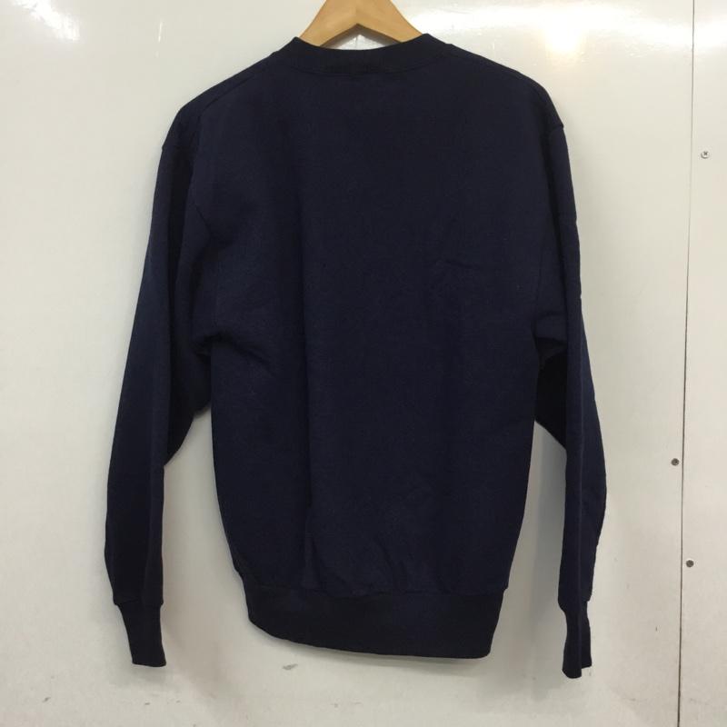 古着 USED トレーナー 長袖 スウェット 裏起毛 プリント 鳥 M 刺繍 紺 / ネイビー / メンズ USED 古着 中古 10062624