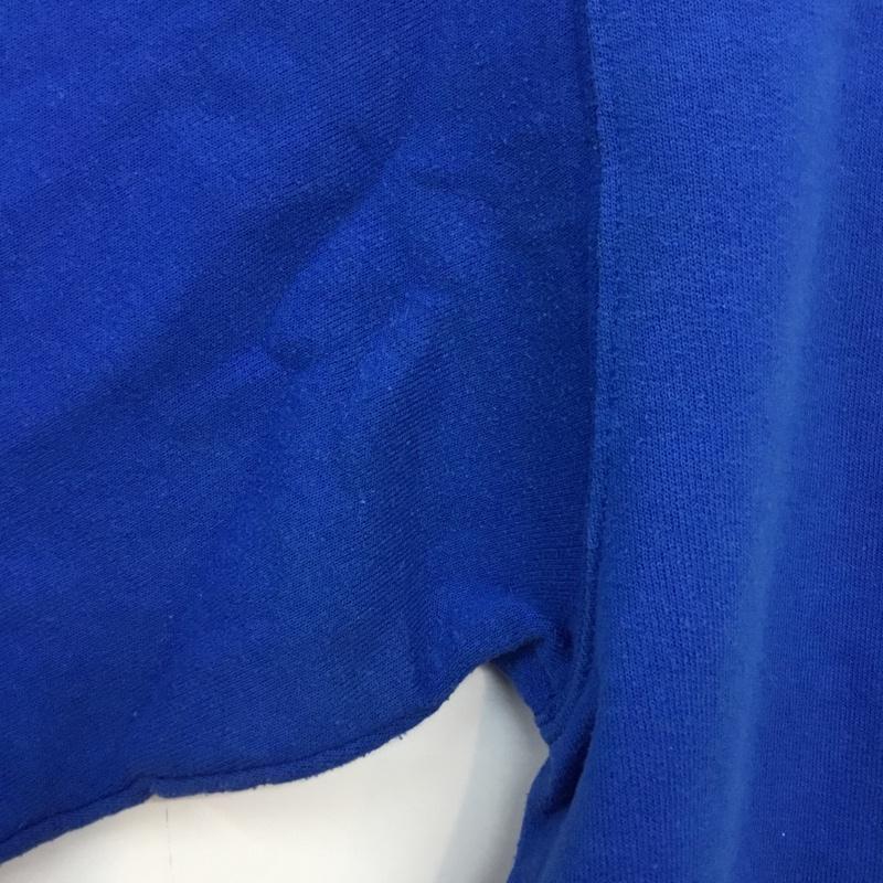 ジャージーズ JERZEES トレーナー 長袖 スウェット 裏起毛 プリント S ロゴ、文字 青 / ブルー / メンズ USED 古着 中古 10062626