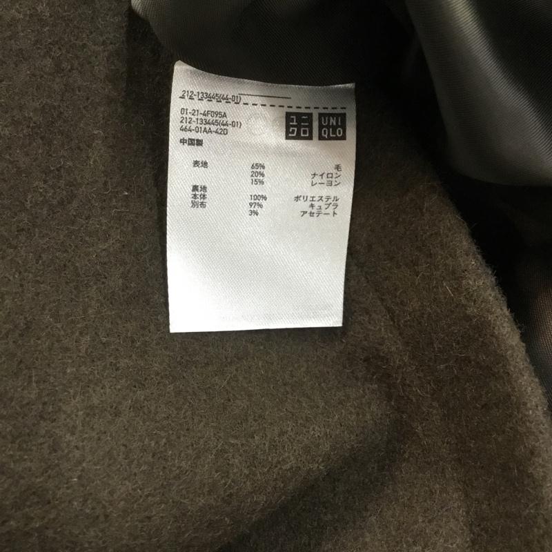 ユニクロ UNIQLO コート 毛皮、ファー ウールブレンドピーコート タグ付 L 無地 マルチカラー / マルチカラー / レディース USED 古着 中古 10062647