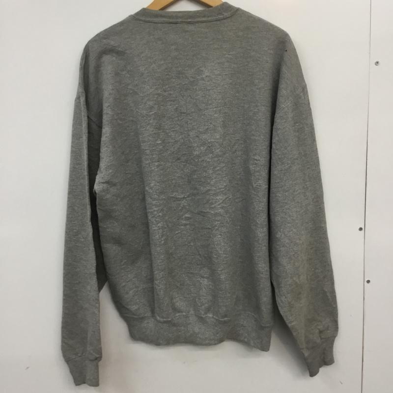 ジャージーズ JERZEES トレーナー 長袖 スウェット 裏起毛 車 M プリント 灰 / グレー / メンズ USED 古着 中古 10062654