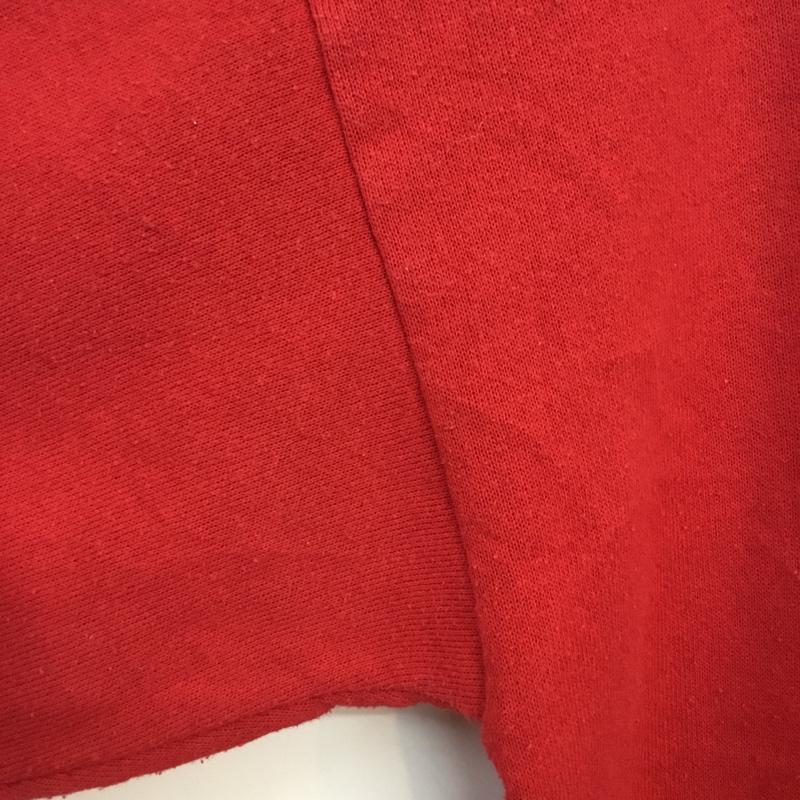 古着 USED トレーナー 長袖 スウェット 裏起毛 プリント M プリント 赤 / レッド / メンズ USED 古着 中古 10062665