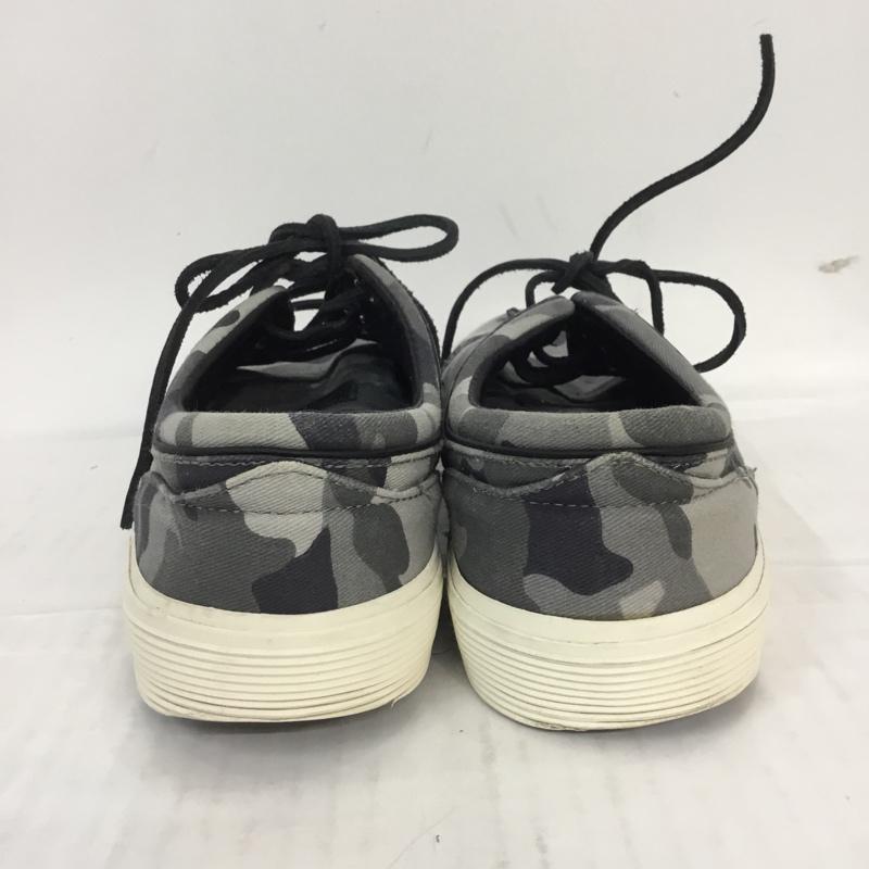 ポロバイラルフローレン Polo by RALPH LAUREN スニーカー スニーカー 00001629 迷彩 カモ柄 9.5 US:9.5 ワンポイント 灰 / グレー / X ダークグレー / ダークグレー / X 白 / ホワイト / メンズ USED 古着 中古 10062695