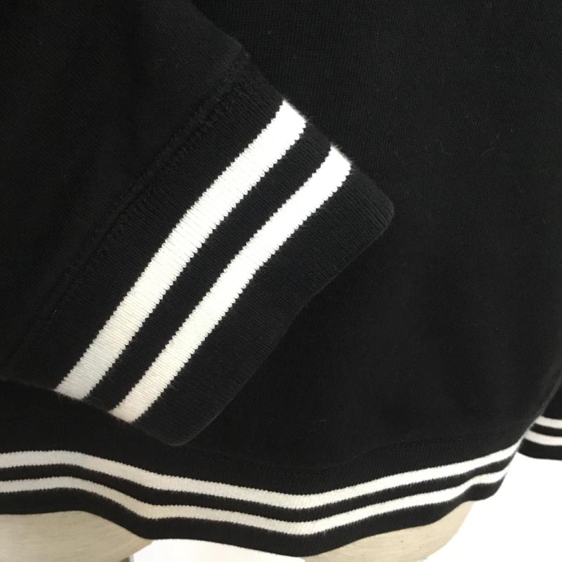 ディッキーズ Dickies トレーナー 長袖 リブラインロゴパーカ スウェット 裏起毛 L ロゴ、文字 黒 / ブラック / メンズ USED 古着 中古 10062716
