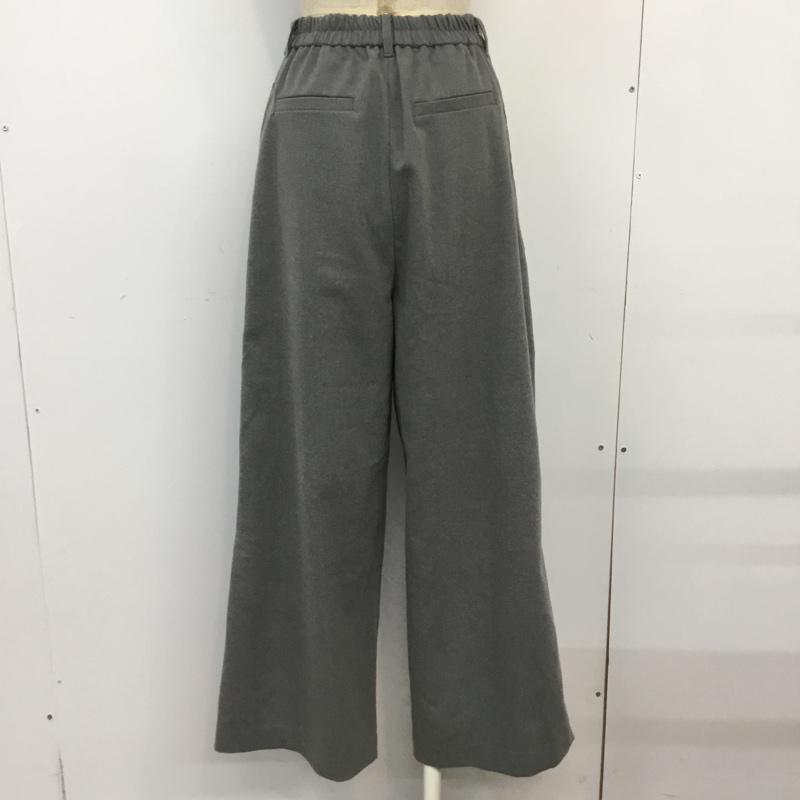 ムルーア MURUA ボトムス ボトムス 011660701301 サイドスリットワイドパンツ S 無地 灰 / グレー / レディース USED 古着 中古 10062900