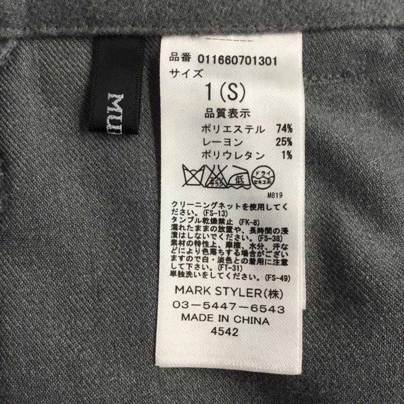 ムルーア MURUA ボトムス ボトムス 011660701301 サイドスリットワイドパンツ S 無地 灰 / グレー / レディース USED 古着 中古 10062900