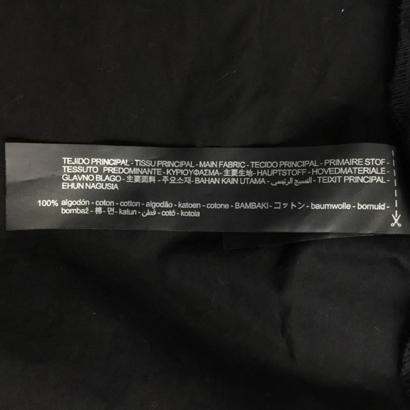 ザラ ZARA チュニック 七分袖 L 無地 黒 / ブラック / レディース USED 古着 中古 10062940
