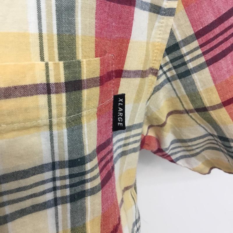 エクストララージ XLARGE シャツ、ブラウス 半袖 0172406 コットン M チェック マルチカラー / マルチカラー / メンズ USED 古着 中古 10063035